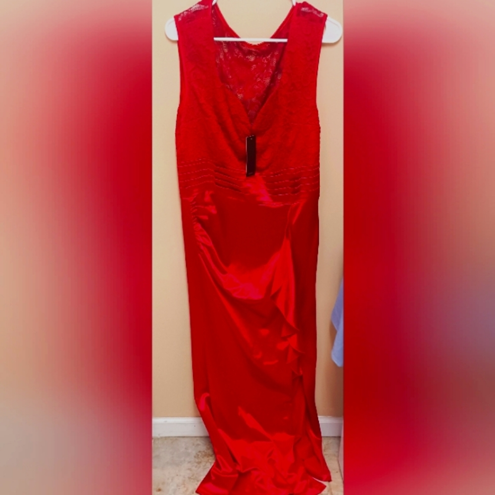 Red Satin formal